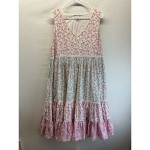 Love Shack Fancy; Floral A-Line; Tiered; XL